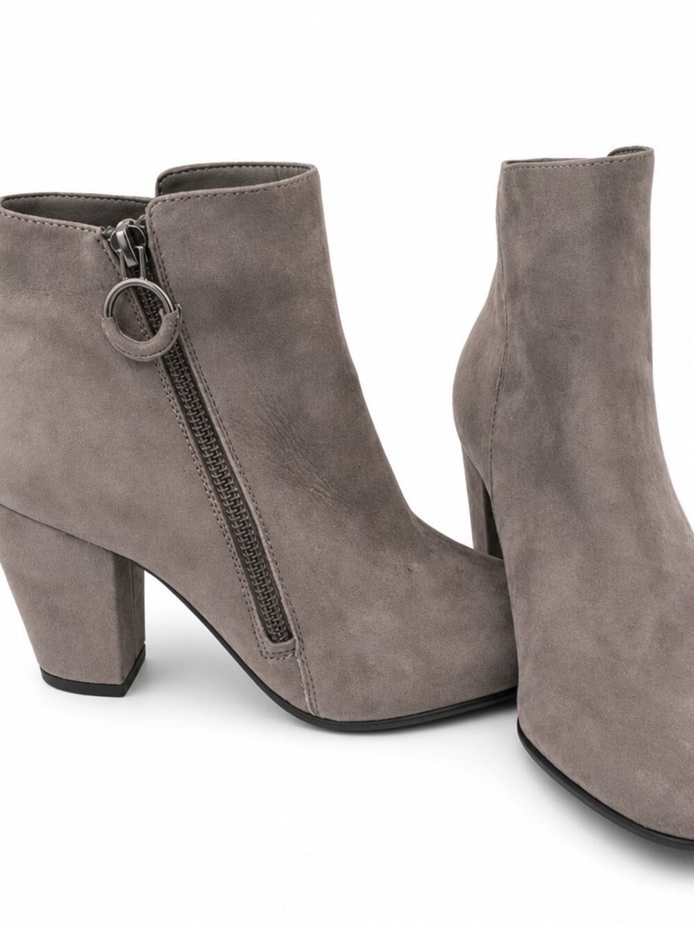 1.STATE “Preete” Gray Suede Ankle Boots | Women’s 6.5 | 3” Heel NWT